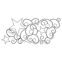 star curl border 001